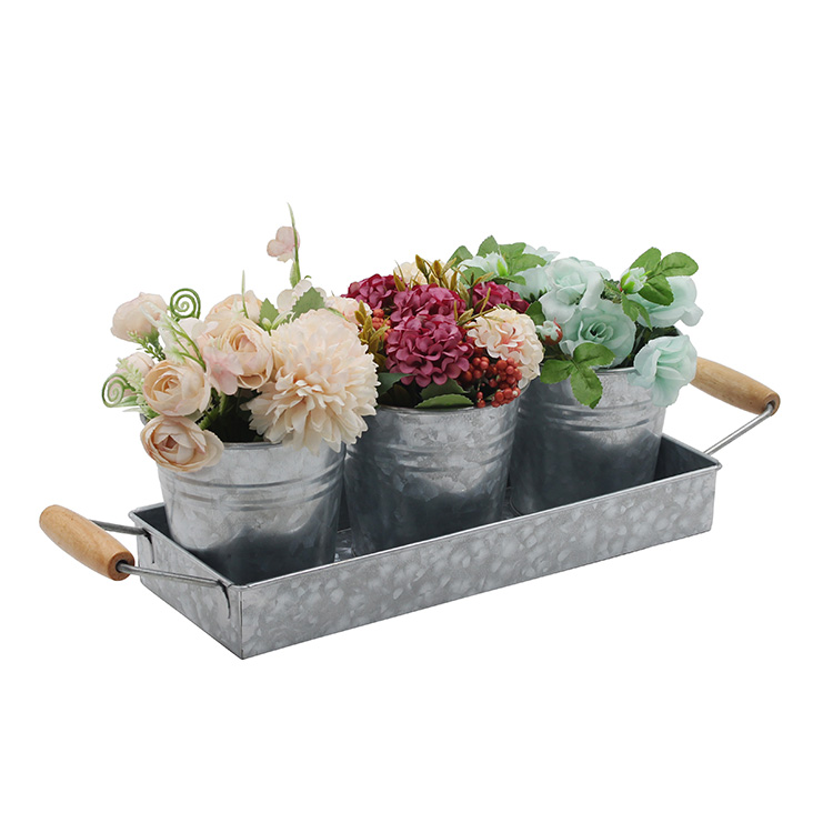 Home Galvanized Planter Pots Set will help create the perfect look anywhere
